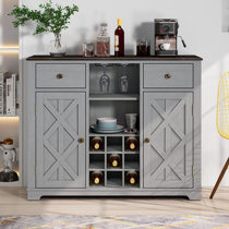 Sideboard with deals wine glass storage